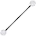 Clear Glitter Industrial Barbell 31mm
