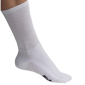 Cross Trainer Performance Socks - White, Crew