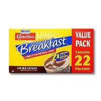 Nestle Carnation Instant Breakfast - 22 Packets  1.26 Oz Chocolate Flavor (22 Packets) by Instant Drink Mix