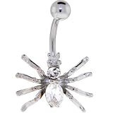 SPIDER - Crystalline GEM Belly Ring