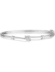 0.60 Ct Diamond Bangle Bracelet in 18K White Gold