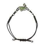 14K White Gold Diamond & Tsavorite Fish Bracelet