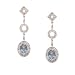10k White Gold, Diamond & Casseopia Topaz Dangle Earrings (4.67ctw).