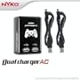 Portable Dual USB AC Adapter with 2 USB Charge Cables for PS3