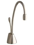 Insinkerator F-GN1100SN Satin Nickel hot water dispenser. Lever handle. 2/3 gallon tank.