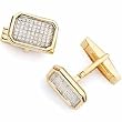 14Kt Yellow Gold Diamond Cufflinks