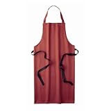Bib Apron Burgundy Polycotton Sz. 965Lx711w mm/38Lx28w