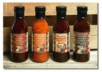 All Four Bronco Bob's Sauces Assortment Set