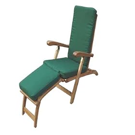 Teak Steamer Chair With Cushion from Lawn Chairs