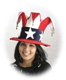 Adult Uncle Sam Costume Jester Hat