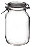 Black Friday sale glass canning jars Bormioli Fido Clear Square Canning Jar 2 Liter 2 L