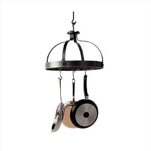 Kitchen Pot Rack - Dutch Crown with Grid, Ceiling Mount - Premier by Enclume