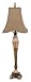 Cal Lighting BO-684BF Marblelized Luster 60W Melbourne Resin/Glass Table Lamp
