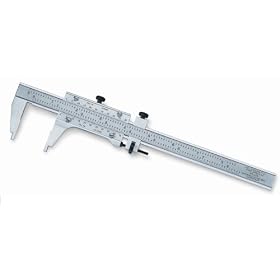 Starrett 123Z-6 6-Inch .001-Inch Graduation Master Vernier Caliper with Finished Wood Case by Starrett