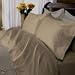 Egyptian Cotton 1000 Thread Count Solid Sateen 3 Pc Duvet Cover Set Taupe-Queen.