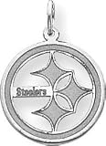 Sterling Silver NFL Pittsburgh Steelers Logo Charm