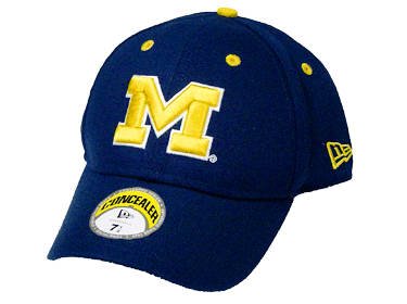 Michigan Wolverines Concealer NCAA Wool Blend Exact Sized Cap by New Era