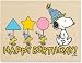 Peanuts Mounted Rubber Stamp 2.625X3.625 - Snoopy Happy Birthday Snoopy Happy Birthday