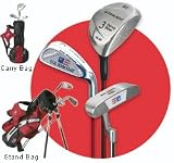 US Kids Golf 39-27 Red Junior Carry Bag Set (Heights 36'' - 42'')