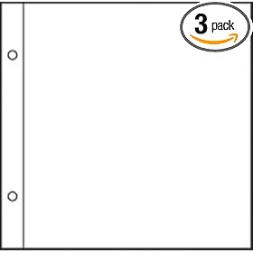 CR Gibson White Scrapbook Page Refill,   (Pack of 3)