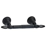 Tiburon Satin Black Tissue Roll Holder