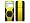 XtremeMac TuffWrap Accent - Case for digital player - silicone - black, yellow - iPod nano