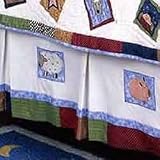 KIDS LINE FARM ANIMAL DUST RUFFLE CRIB SKIRT