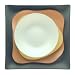 11" Square Seaglass Dinner Plate (Graphite)