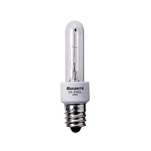 Bulbrite KX60CL E12 60W KX-2000 Krypton Xenon T3 Clear Bulb, Candelabra Base