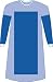 ^Eclipse Plus Gown, Poly-Reinforced - Large (43, 109 cm) Min.Order is 1 CS ( 30 Each / Case; )