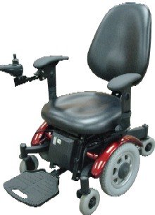 Denali Mid Wheel Drive Powerchair - Red