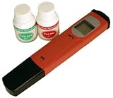PH Messgerät PH Meter Koi Pool mit Temperaturanzeige inkl. Kalibrierlösungen
