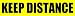 Want BABY ON BOARD sign? Consider this KEEP DISTANCE Bumper Sticker Decal Sign - No T...