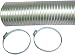 Electronics : A048MX/9 Semi-Rigid Flexible Aluminum Duct (4' X 8') (with 2 metal worm drive clamps)