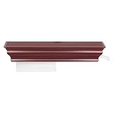 Healthy Shelf Plus Wooden Paper Towel and Wet Wipe Dispensing Shelf- Cherry Finish by Healthy Shelf, Inc.