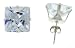 5.0 Carat Size Square princess Cut Cubic Zirconia Stud Earrings