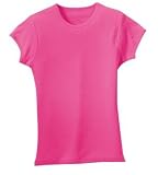 NEW District Threads - Ladies Crewneck Tee Fuchsia-XXL