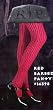 Womens Red Barbed Wire Print Pantyhose