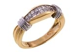 14K 2-Tone Gold Diamond Ring
