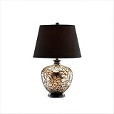 Chocolate Drizzle Gold Ceramic Table Lamp