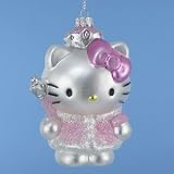 Kurt Adler HK4102 Glass Hello Kitty Ornament, 5-Inch