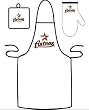 Houston Astros Grilling Apron Set - Baseball Sports Merchandise