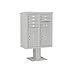Salsbury Industries 3410DAX-06GRY Pedestal Mounted Mailbox, Gray