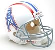 Tennessee Oilers 1975-80 Throwback Riddell Deluxe Replica Helmet - Football Sports Merchandise