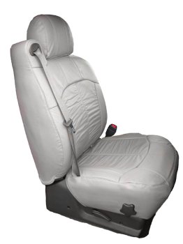Chevrolet Silverado '01 -'02 Leather Seat Covers - Pewter