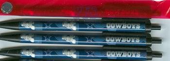 Dallas Cowboys 5 Pack of Click Pens