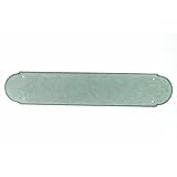Top Knobs M896 Beaded Push Plate Pull Backplate - Pewter