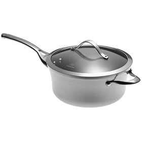 Calphalon Contemporary Stainless 4-1 2-Quart Saucepan with Glass Lid by Calphalon
