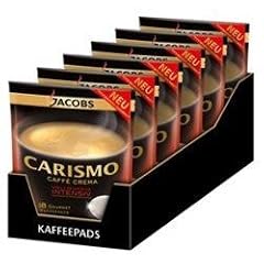 Jacobs Carismo Caff� Crema, Kaffeepads, vollmundig & intensiv, 6er Pack (108 Portionen)
