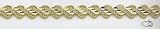 14kt Yellow Gold 8 Diamond-cut Heart Bracelet - DC337-8